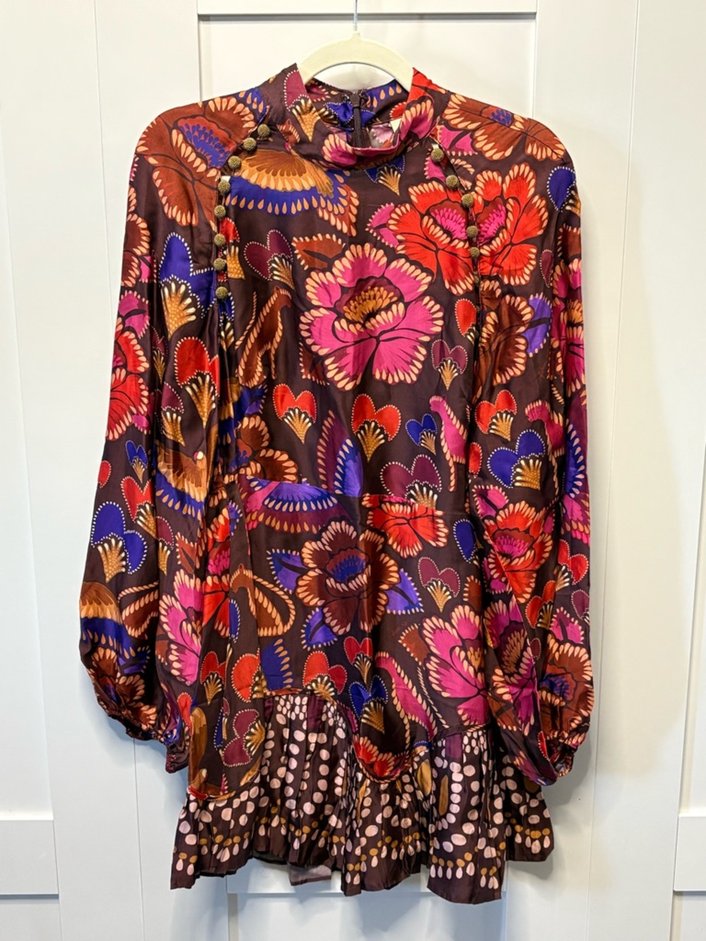 FARM Rio Flora High-Neck Mini Dress - Picture 5 of 11